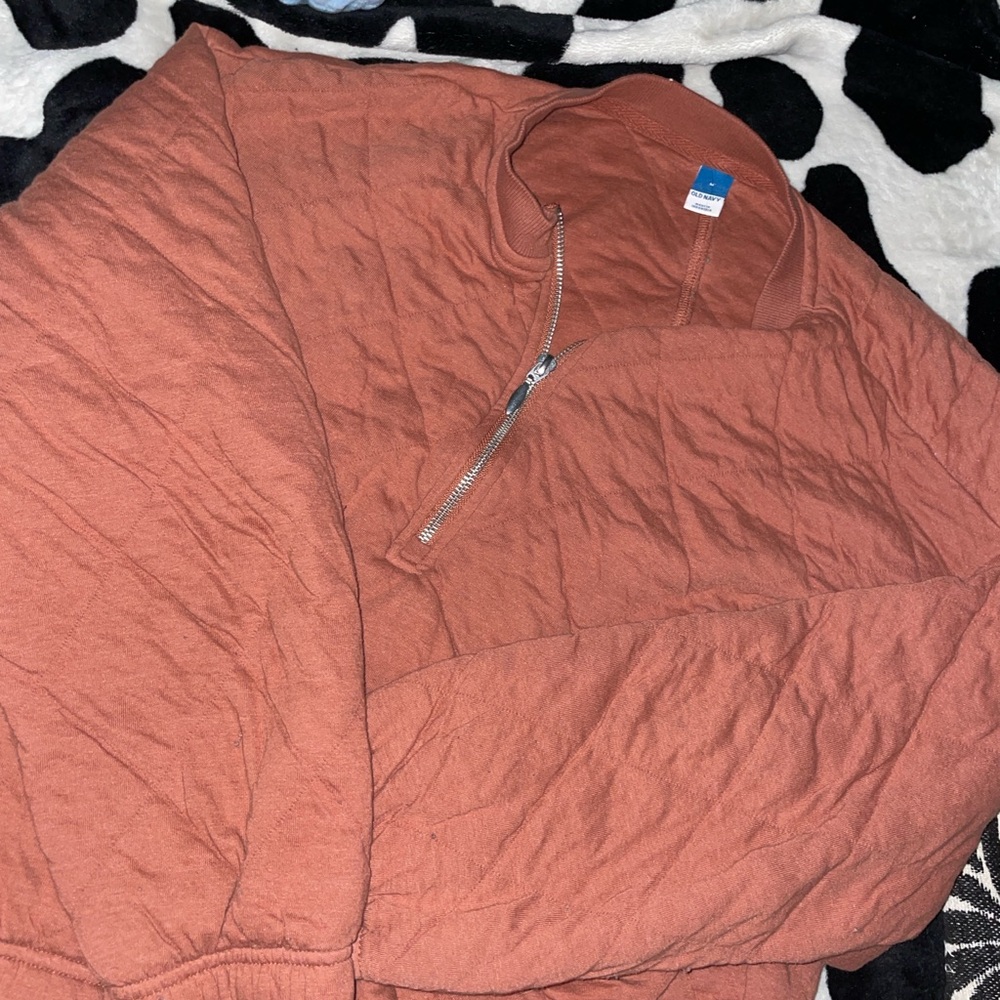Old Navy Rust Half-Zip Jacket